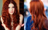 Рыжий цвет волос: все оттенки и мелирование (50 фото)